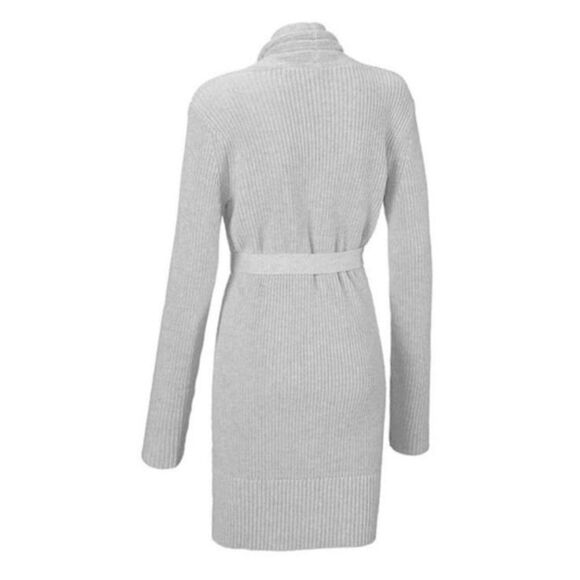 Cabi Grey Exhale Long Line Sweater Cardigan #5445 Size Small - Picture 4 of 9